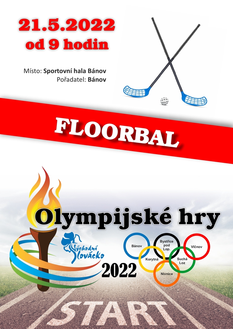 Plakát Olympijské hry – Florbal