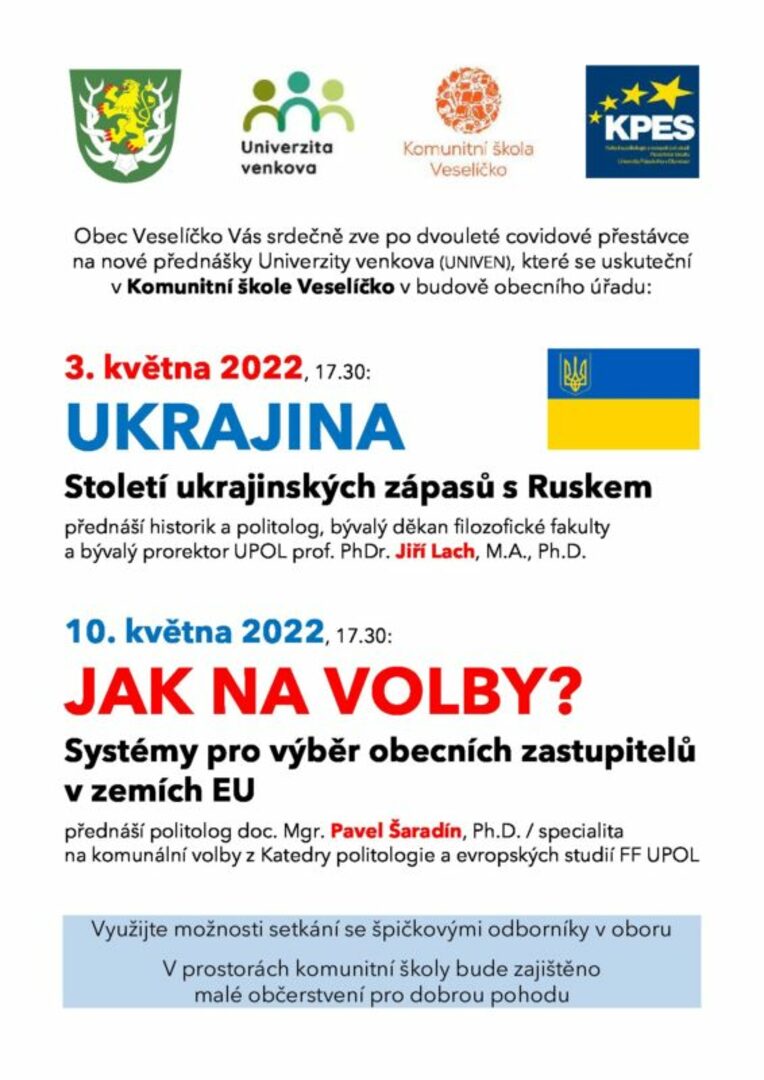Plakát Univerzita venkova: Jak na volby?
