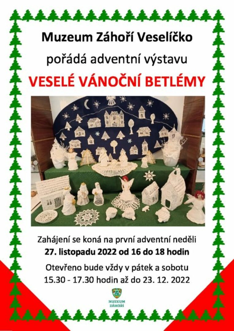 Plakát Výstava Veselé vánoční betlémy