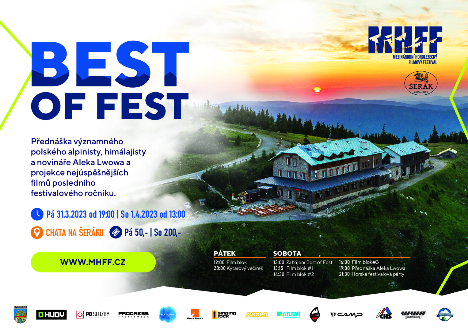 Plakát BEST of FEST / MHFF TOUR na Šeráku