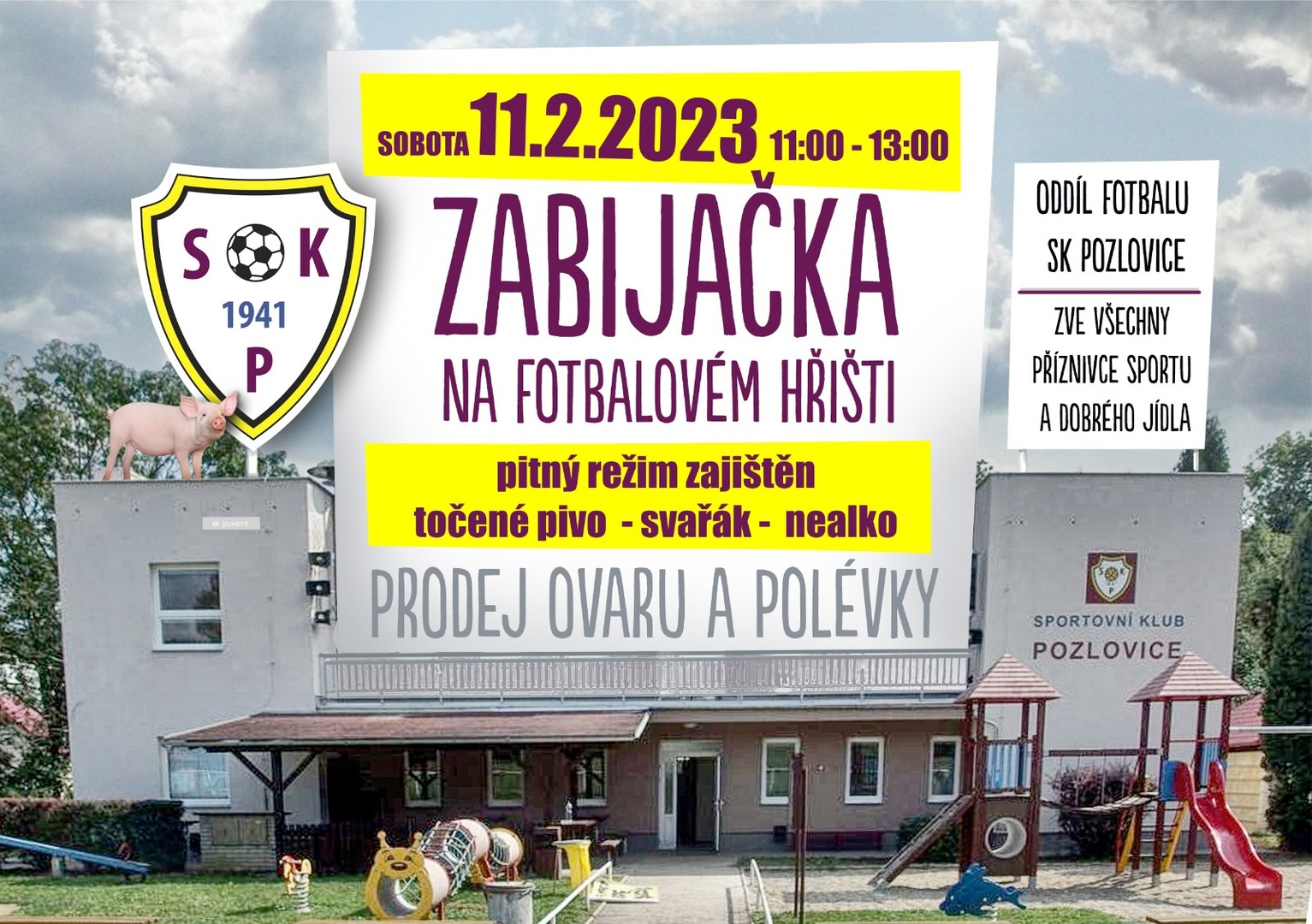 Plakát Zabijačka na fotbalovém hřišti