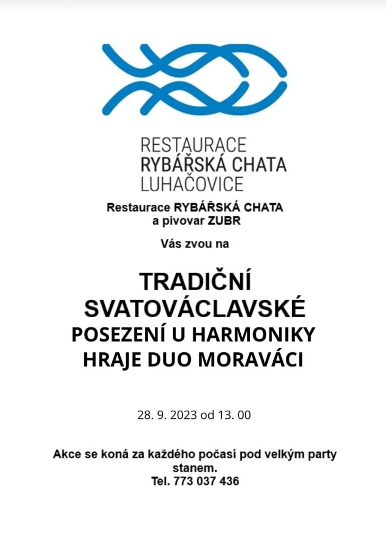Plakát Tradiční Svatováclavské posezení u harmoniky