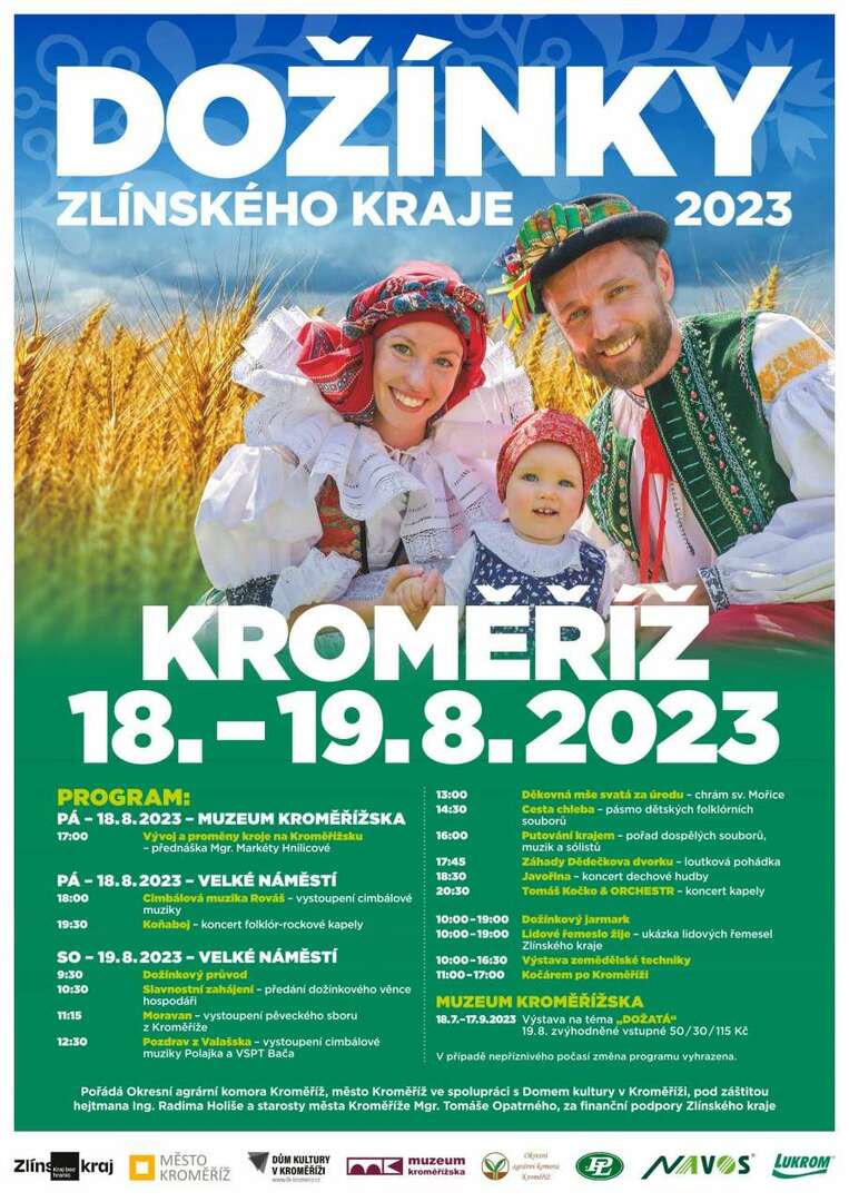 Plakát Dožínky Zlínského kraje