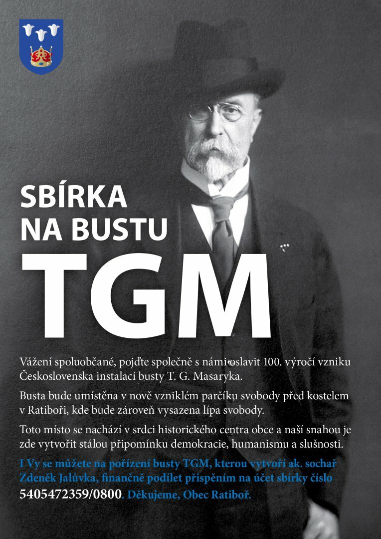 Plakát Sammlung für die Büste des TGM