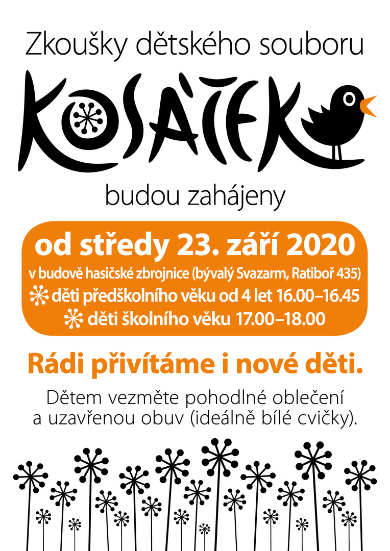 Plakát Beginning of rehearsals in Kosiska ensemble