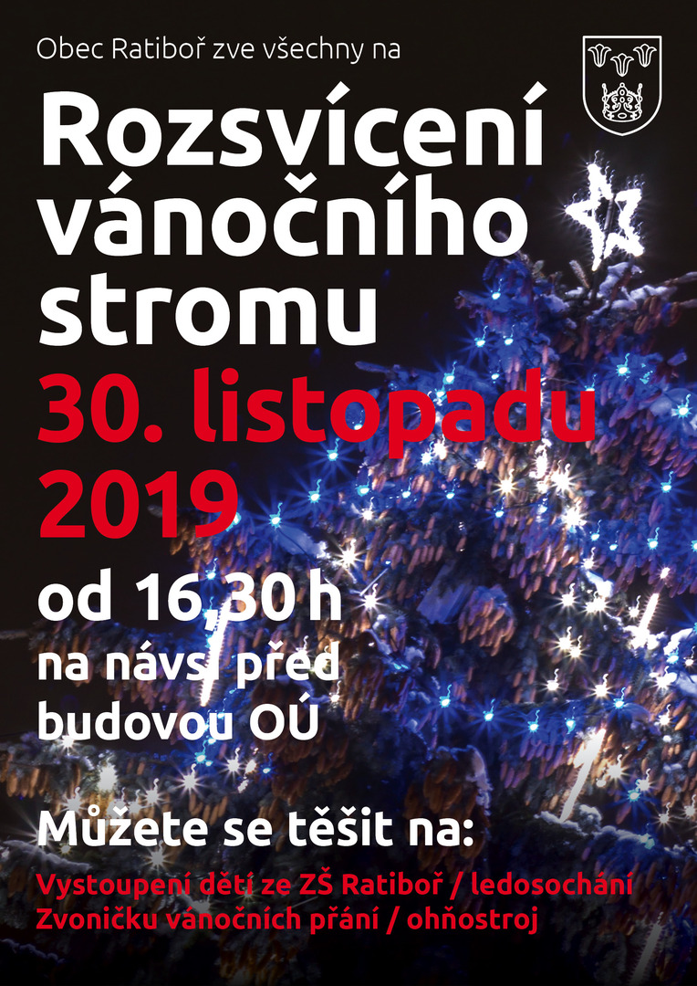 Plakát Rozsvícení Vánočního stromu
