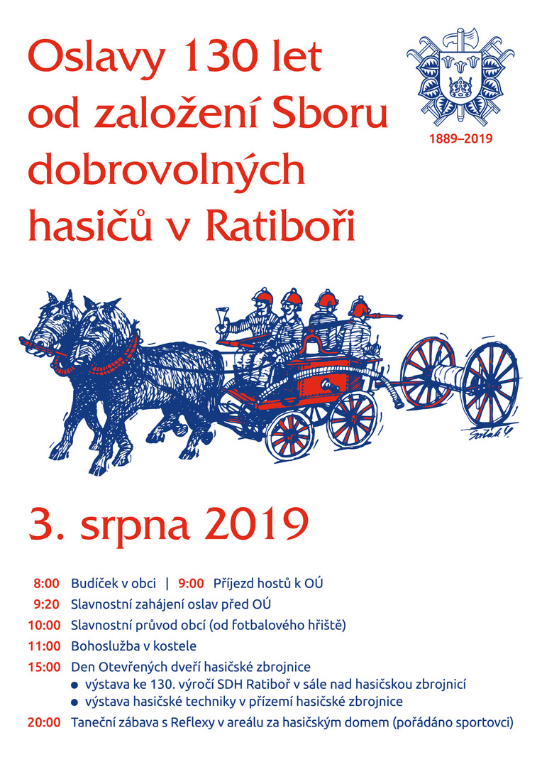 Plakát Oslava výročí 130 let SDH