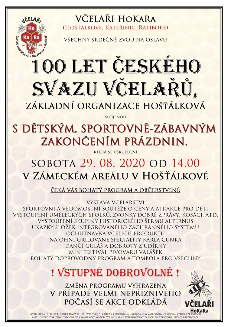 Plakát 100 years of beekeeping association celebrated in Wallachia