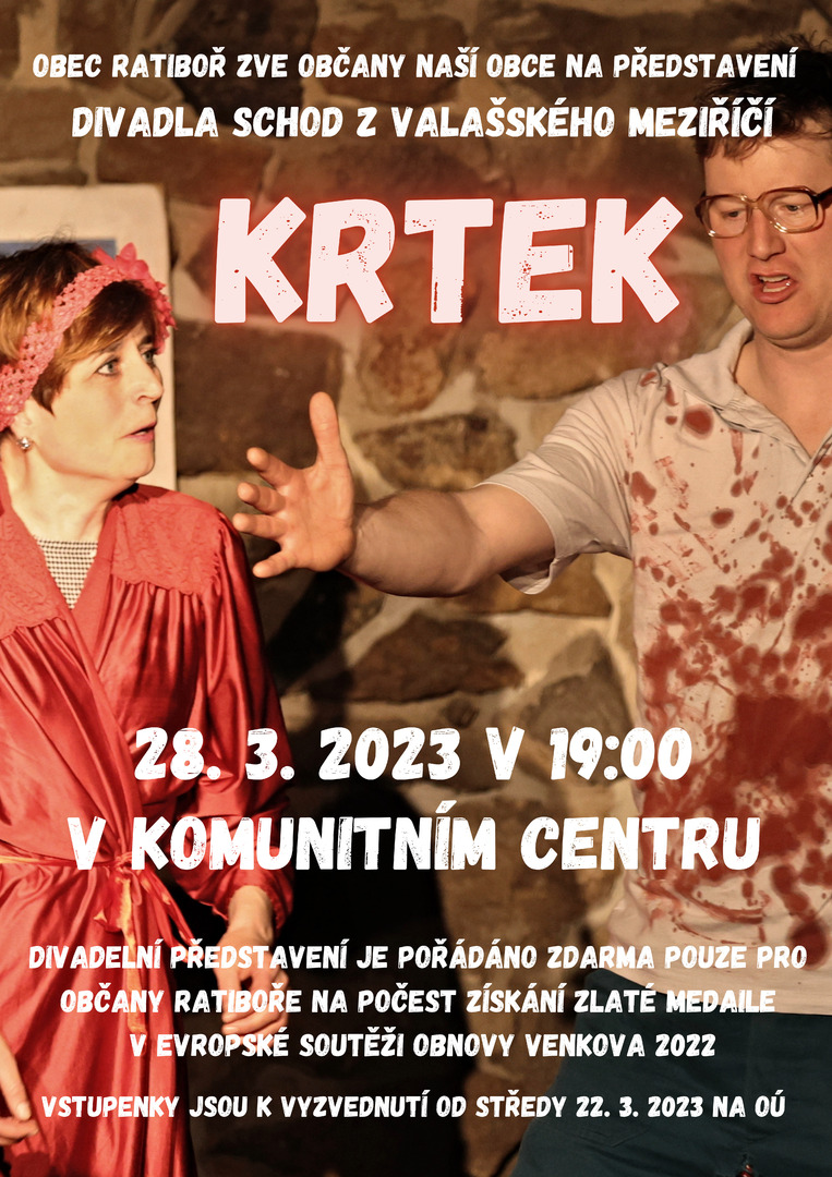 Plakát Divadelní představení – Krtek