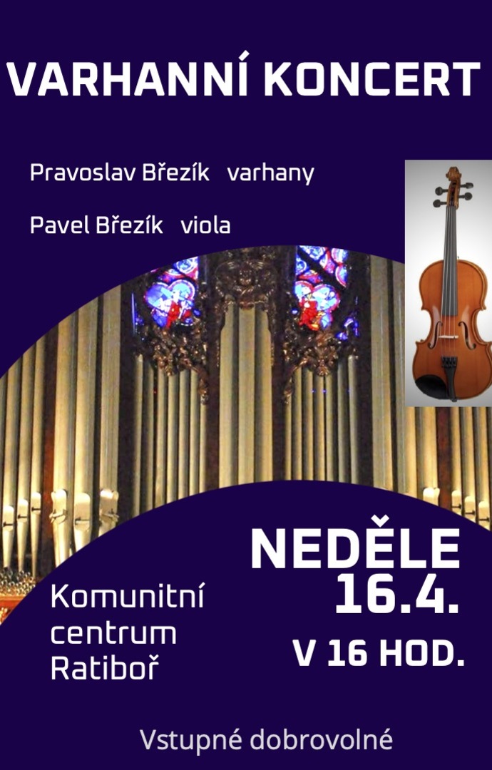 Plakát Varhanní koncert