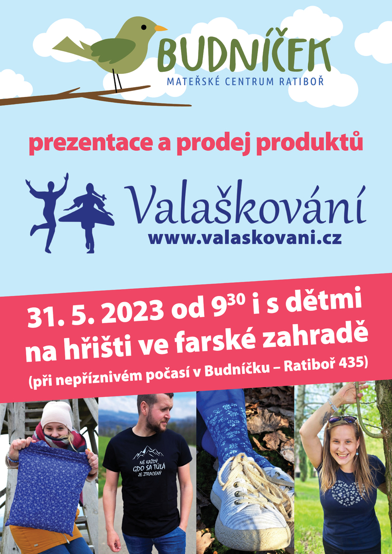 Plakát Valaškování – prezentace a prodej produktů