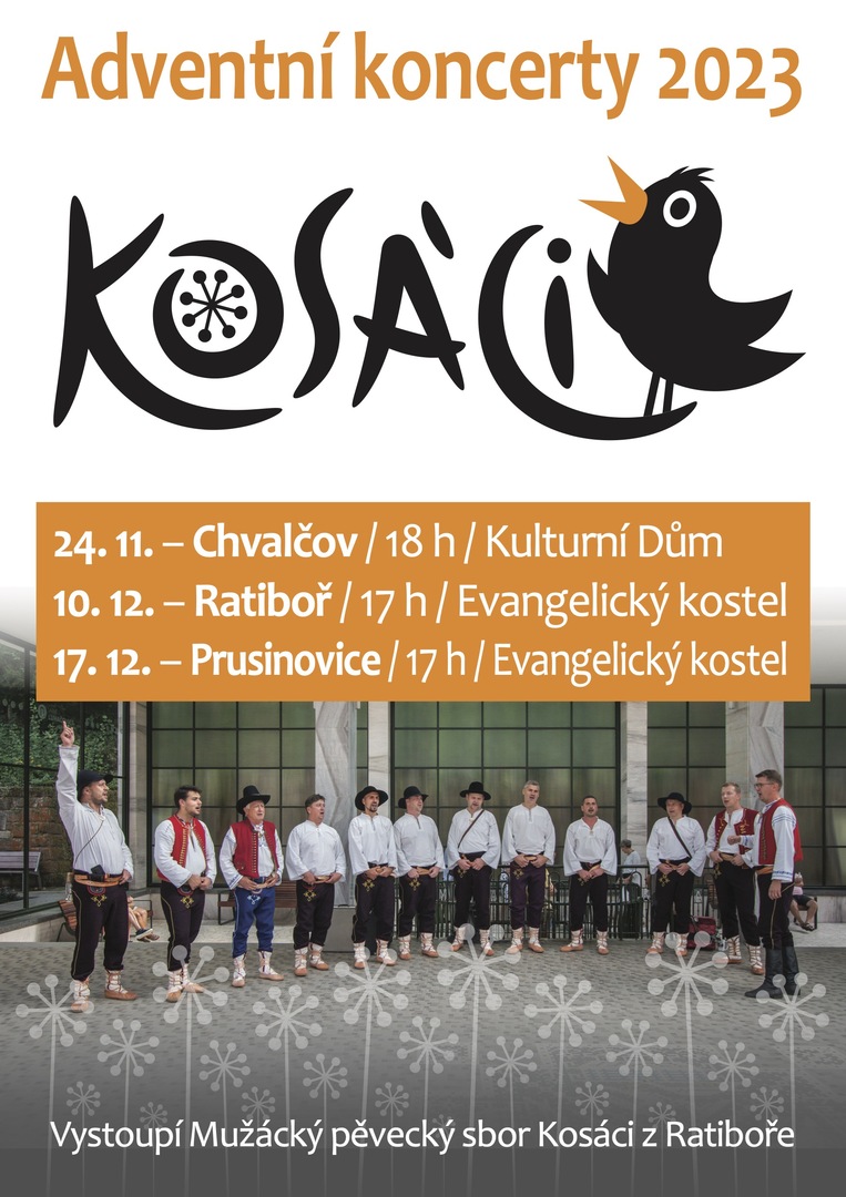 Plakát Adventní koncerty Kosáků