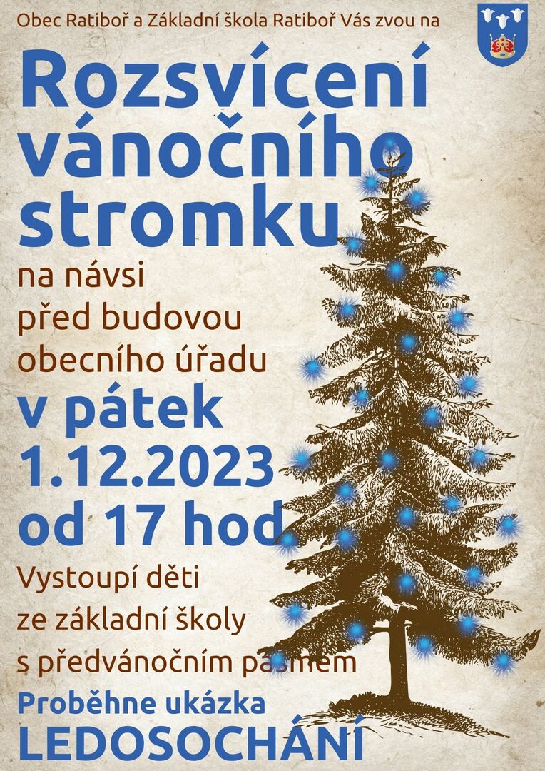 Plakát Rozsvícení vánočního stromku