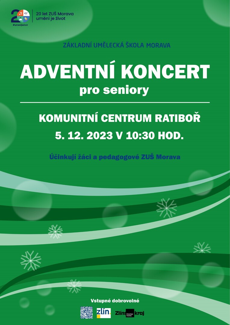 Plakát Advent concert for the elderly
