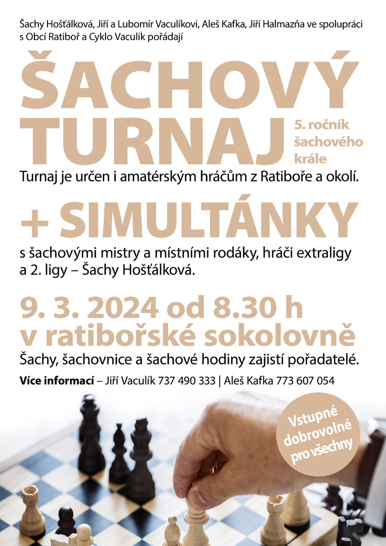 Plakát Šachový turnaj 2024