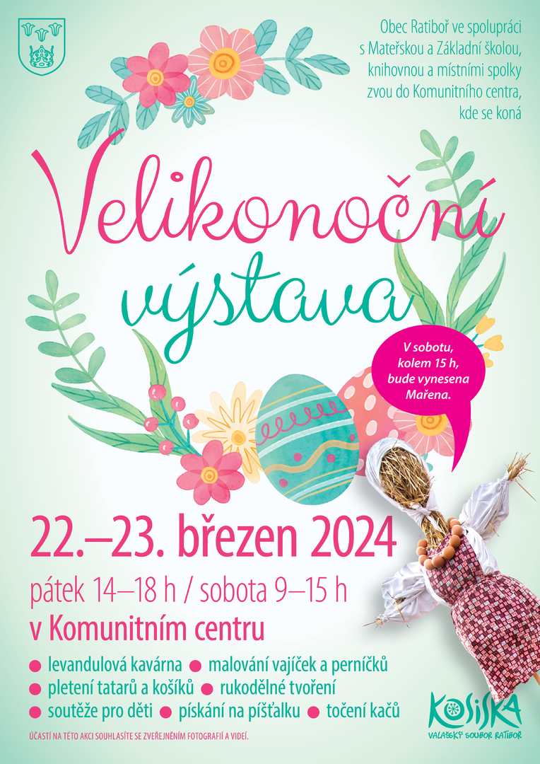 Plakát Velikonoční výstava a vítání jara 2024