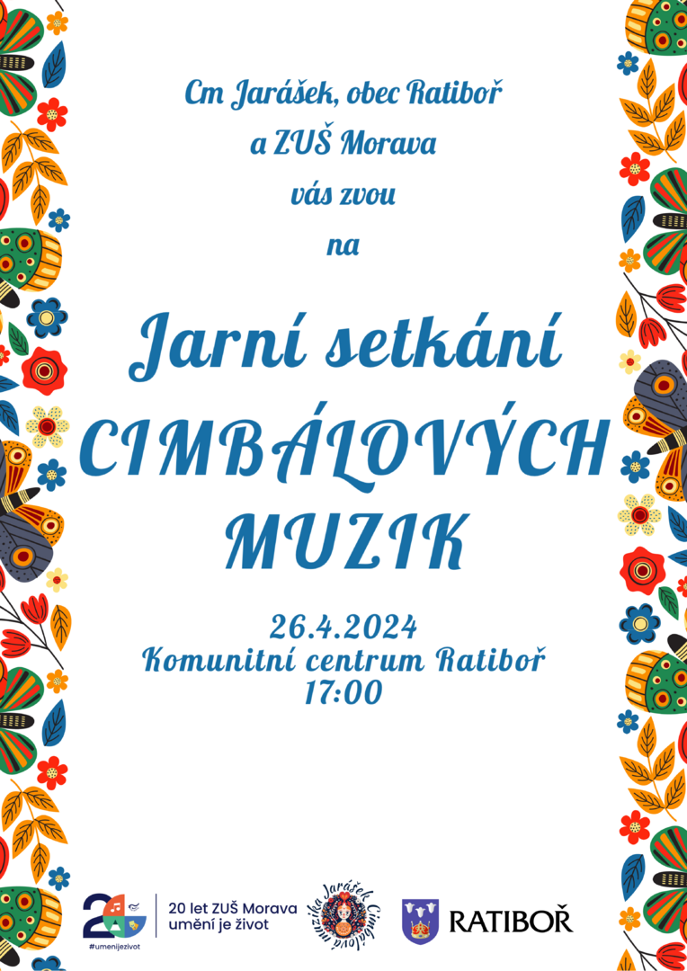 Plakát Jarní setkání cimbálových muzik