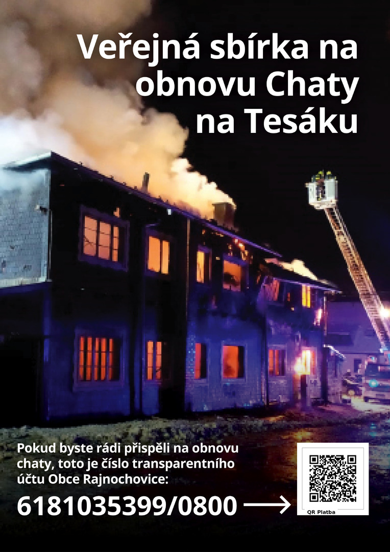 Plakát Öffentliche Sammlung für die Restaurierung der Hütte auf dem Tesák