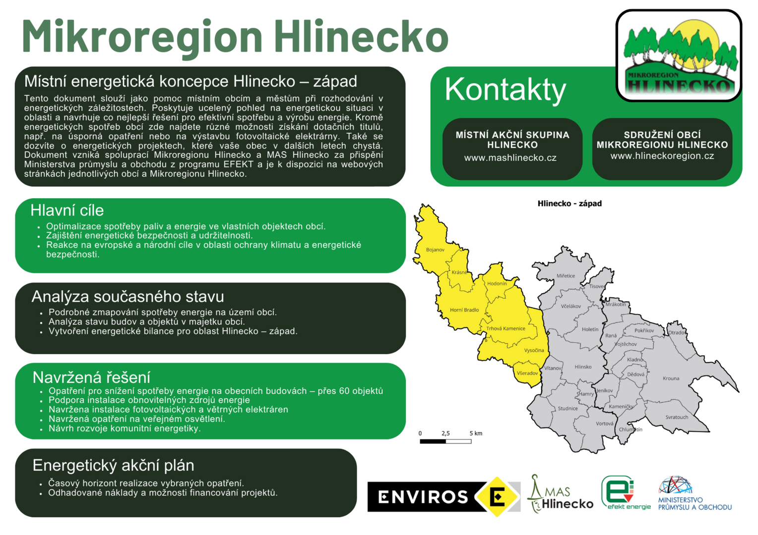 Plakát Místní energetická koncepce Hlinecko - západ