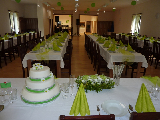 Svatby a oslavy v obecním sále