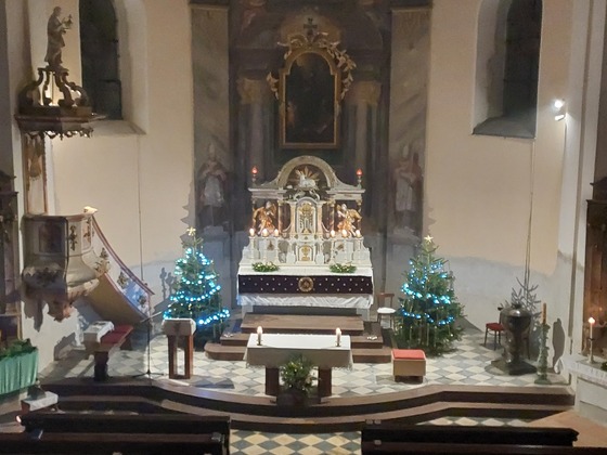 Vánoční mše sv. v kostele svatého Jakuba Většího v Dolní Moravici