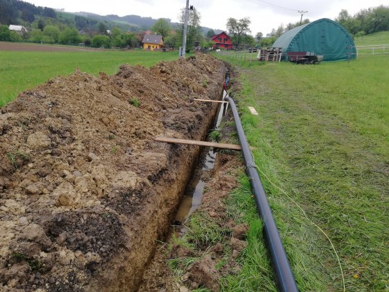 Extension of the water supply network and road repairs