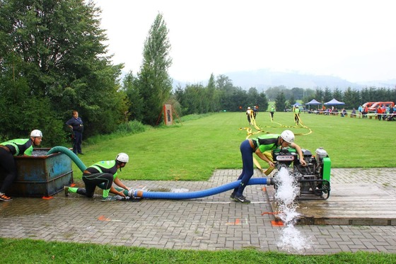 Summer training of firefighters