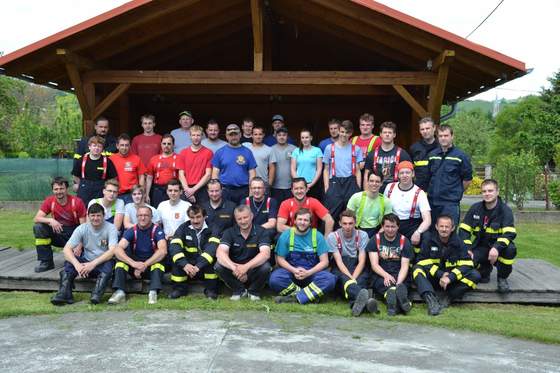 From the activities of firefighters in the village