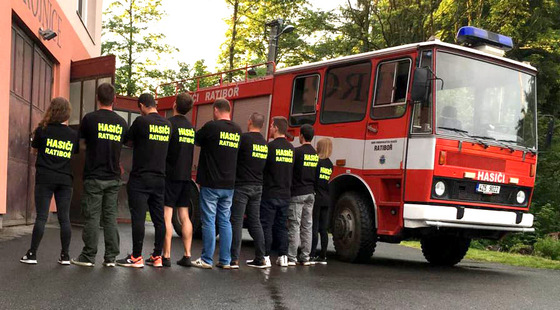 From the activities of firefighters in the village